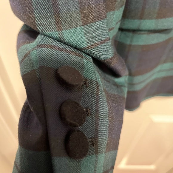 NWT Talbots plaid jacket with velvet trim - Picture 8 of 10